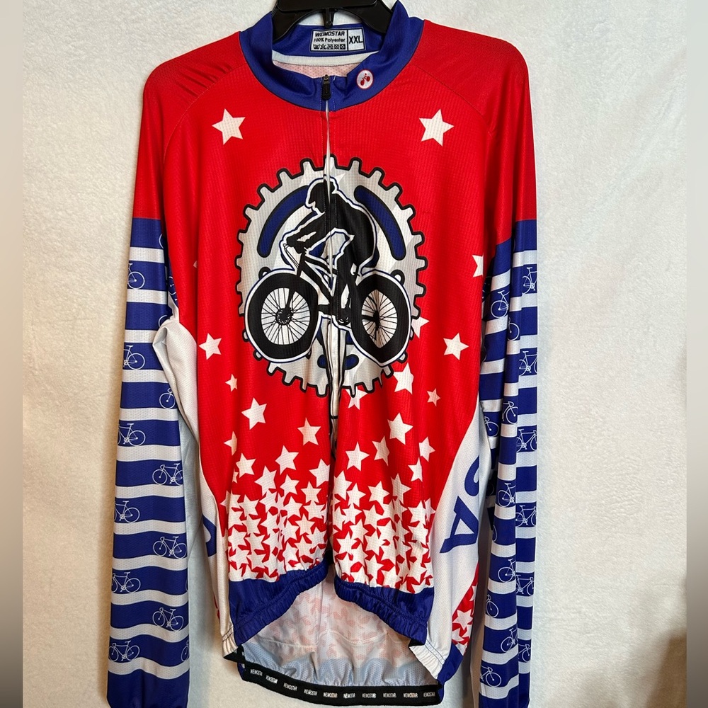 Patriotic Cycling Jersey Long Sleeve